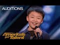 Jeffrey Li: 13-Year-Old Sings Incredible Rendition Of 'You Raise Me Up' - America's Got Talent 2018