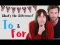 La diferencia entre TO & FOR en inglés
