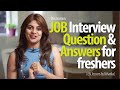 Job Interview Question & Answers for freshers - Free Job Interview tips & English Lessons