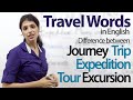 Using ‘travel’ words in English – Free English Vocabulary Lesson