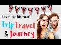 Diferencia entre TRIP, TRAVEL & JOURNEY en inglés